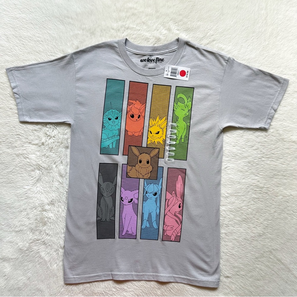 Welovefine Pokemon Eevee Evolutions Building Blocks Graphic Tee Shirt